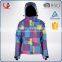 Fashion Winter Windproof Waterproof Nylon Colorful Jacket Ski Woman