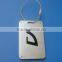 Lasering custom metal luggage tag wholesale