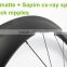 Tubeless carbon bicycle wheels 50mm clincher rims 23mm wide for racing bike daily riding 18 months warranty