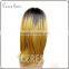 100% virgin brazilian human hair full lace wig ombre blonde wig