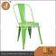 Vintage Retro Style Metal Industrial Colorful Chair for Cafe Bar Bistro