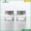 10ml small cream glass jar with aluminum screw cap