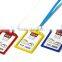 Vertical Open Colorful ID Card Holder As Meeting Card
