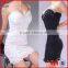 Sexy Night Club Dress Beading Decorative Lace Transparent Low Breast Sheath Over Hip Bare-Back Strapless Sexy Club Dress