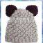 women chunky hand knitted hat/funny knitted hat/ear hat