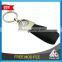 Low MOQ good price plated PU leather car key ring with car brand promote