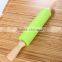 38cm Plastic Rolling Pin with Wooden Handle