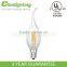 LED candelabra filament ca35 candle led dimmable edison style light bulbs