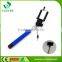 Foldable handheld wired monopod selfie stick headphone cable control