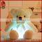 Pomotional customized stuffed white plush LED teddy bear toy with dotted bowtie for Valentine' Day                        
                                                Quality Choice