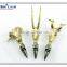 gold plating deer head stainless steel bottle wine stopper pourer stopper promotional gift