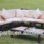 Modern poly rattan sofa / outdoor sofa furniture / leisure rattan garden furniture