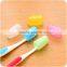 Mini Portable Toothbrush Cap Holder Case 5pcs/set, Travelling Business Toothbrush Cleaning Set Protection Case