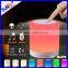 Outdoor portable rechargeable touch lamps subwoofer MP3 music player LED mini portable bluetooth speaker for mobile phone