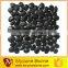 Polished black round pebble