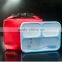BPA Free Plastic Kids Lunch Box 3 compartment, Leak-Proof Plastic Food Container With Lunch Bag