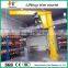 High frequency stationary jib crane manufacturer with adjustable and fully turning