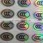china supplier waterproof UV printed reflective plastic sticker