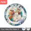 high quality 8" rim plate with design-lotus leaf, sublimation, dinner plates