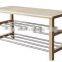 Morden wooden shoe storage bench