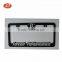 top sales plastic license frame with logo chroming treatment plastic frame
