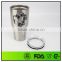 30 oz 18/8 stainless steel double wall vaccum tumbler with plastic lid