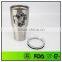 Eco-friendly 30 Ounce Double wall stainless steel zinc tumbler with leak proof lid
