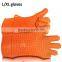 Wholesale Custom FDA Food Grade Waterproof L/XL Kitchen Heat Resistant Silicone Oven Gloves With Fingers