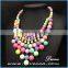 Top quality wholesale fashion rainbow bead stones hot fashion necklace