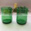 Zibo glasslucky hotsale painted cutted glass vase wholesale glass vases for decoration