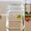 Clear square glass candle jar wholesale