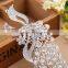 MYLOVE 2015 Hot Sale Crystal Peacock Rhinestone Hair Accessory Handmade Hair Combs MLF113