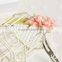MYLOVE factory wholesale pink robbon handmade flower hair barrette