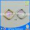 Customer logo metal iron square and rectangle ring for handbag accessories