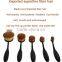 Hot selling 10pcs oval tooth makeup brush set