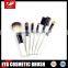 Pure White Handle of 6pcs Makeup Brush set with best material