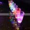 Party favor round bottom drinks glass with led light