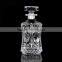 Crystal clear whisky decanter glass bottles
