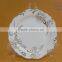 haonai high quality white ceramic plates bulk