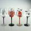 500ml handpainted glass mug hand drawing glass goblet wine glass