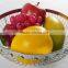 Hot Sale Round Shape Iron Wire Bread Basket Fruit Basket Chrome