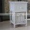 White Wooden Wicker Chest of Drawers ,Wooden Storage Chest