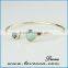 Hot!!! new design bridesmaid gift glass bangles designs birthstone bangle