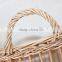 Vintage decorative wicker woven hanging basket for storage