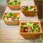 Bamboo square salad bowl for kitchen Homex-BSCI