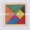 Educational Toy Colorful Wooden Jigsaw Puzzles/tangram puzzle/seven-piece puzzle toy for children