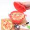 Hot sale stock BPA FREE product silica gel cap PP fruit peeler for kitchen