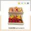 Multi-function 2 tier wooden fruit basket display rack
