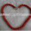Wholesale 17" 4mm Red Coral Beads Necklace Jewelry Set
