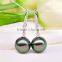 Charms 10-11mm Peacock Green Tahitian Pearl Earrings